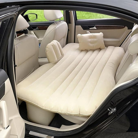 🚗 Luxury Car Inflatable Bed - سرير سيارة فاخر قابل للنفخ مع مضخة ووسادتين هوائيتين